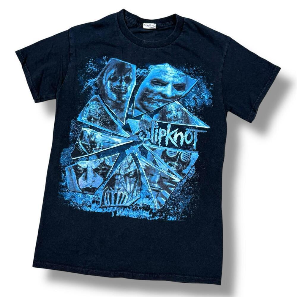 Y2K Slipknot 2014-2015 World Tour Tee Blue Graphic Size S ‘Prepare For Hell’ Alt